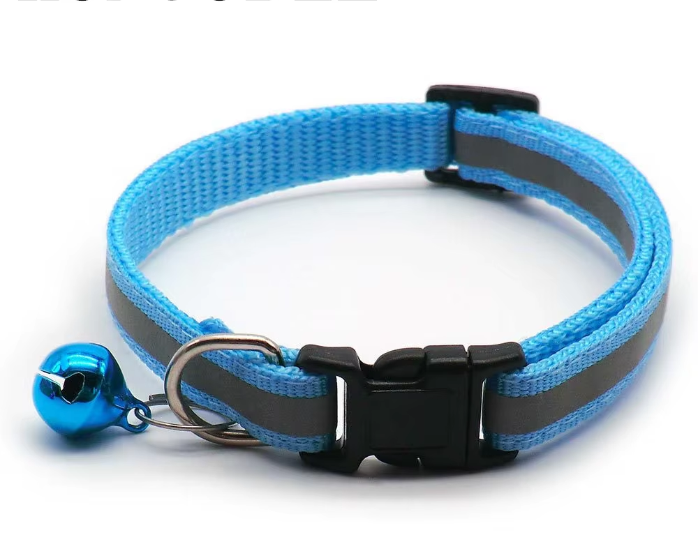 Reflective Adjustable Cat Collar with Bell