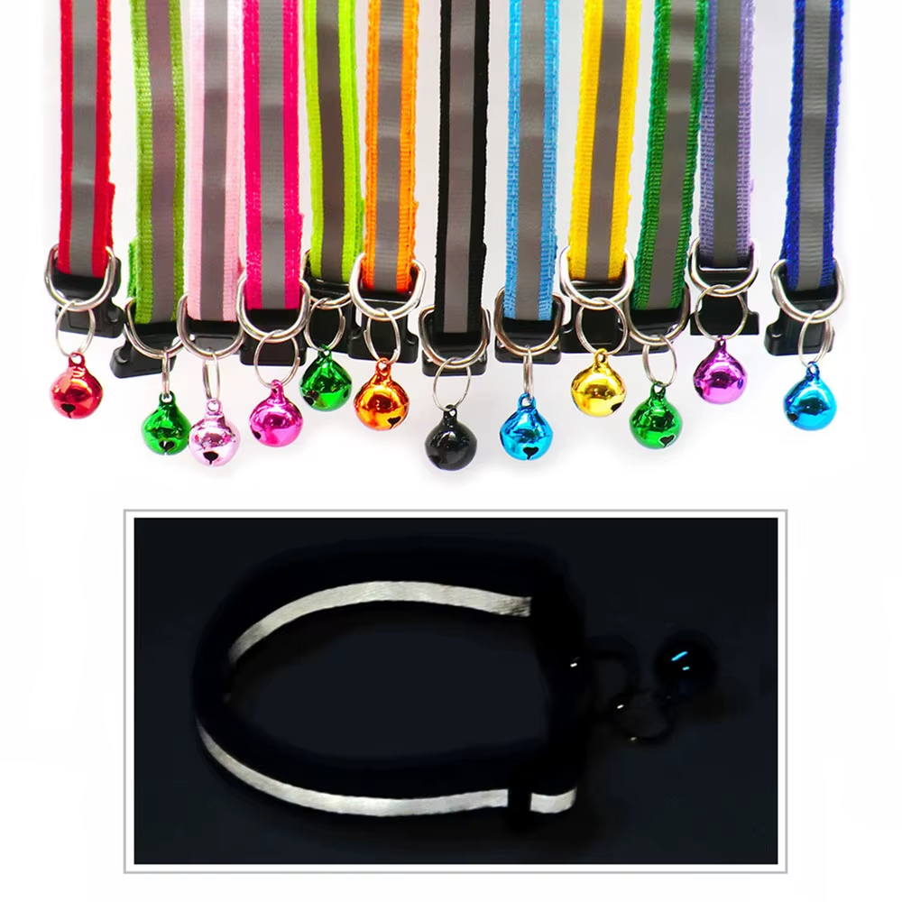 Reflective Adjustable Cat Collar with Bell