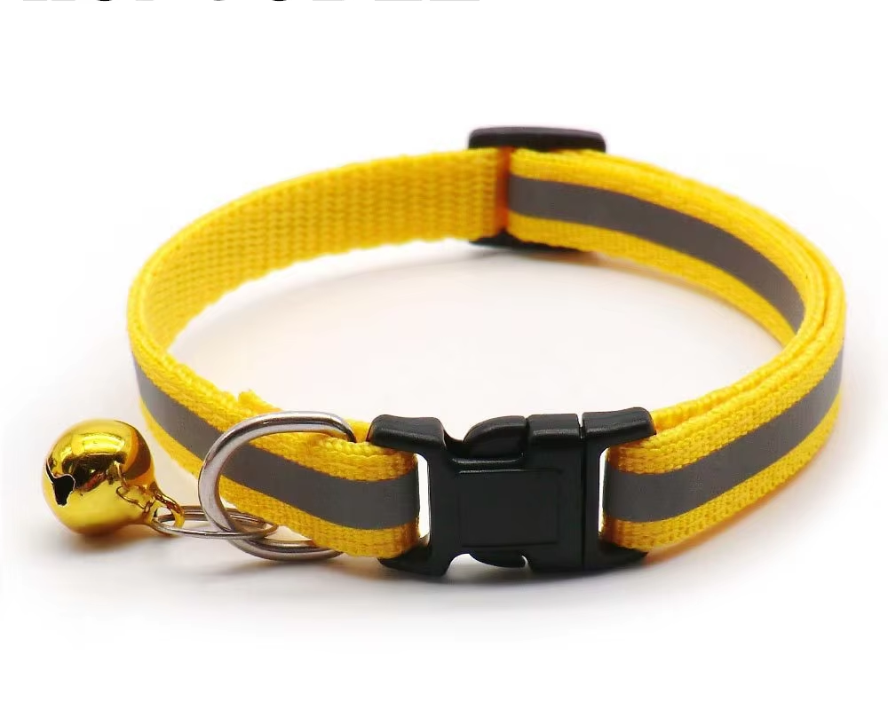 Reflective Adjustable Cat Collar with Bell