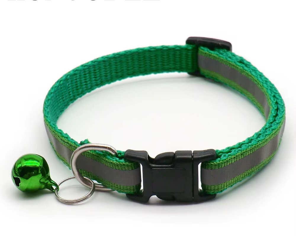 Reflective Adjustable Cat Collar with Bell