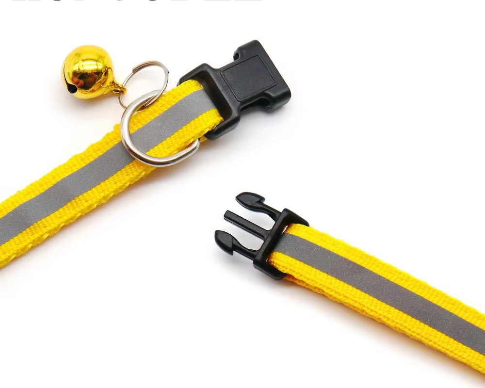 Reflective Adjustable Cat Collar with Bell