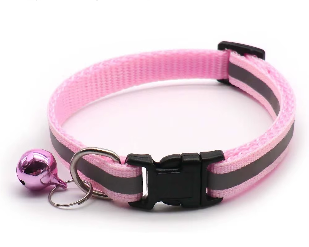 Reflective Adjustable Cat Collar with Bell