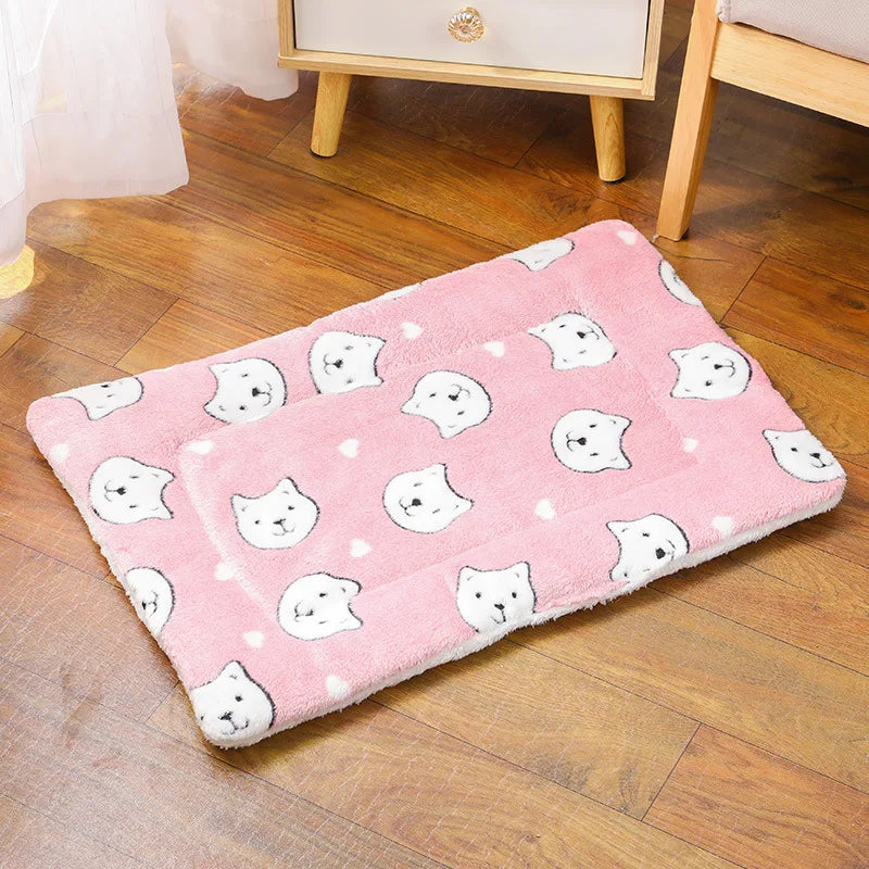 Soft Cotton Cat Bed Mat