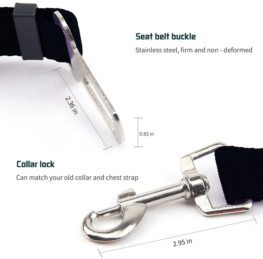 Adjustable Pet Car Seat Belt / Harness Clip