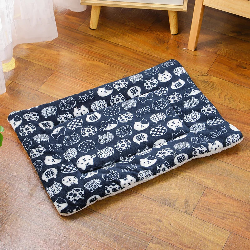 Soft Cotton Cat Bed Mat