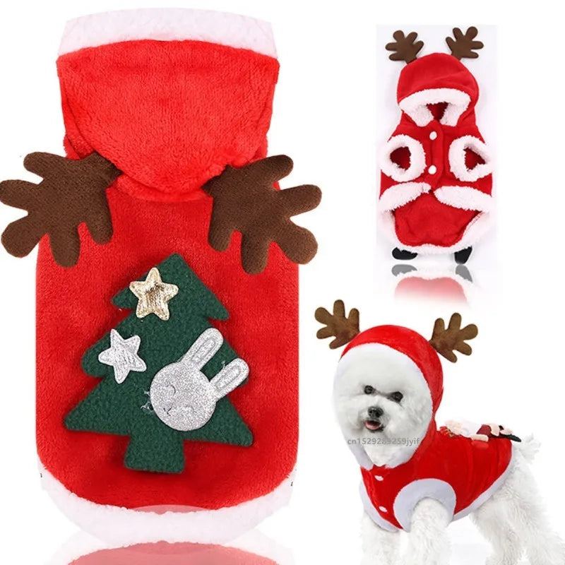 Christmas Pet Santa Outfit-PetsProductsWorld