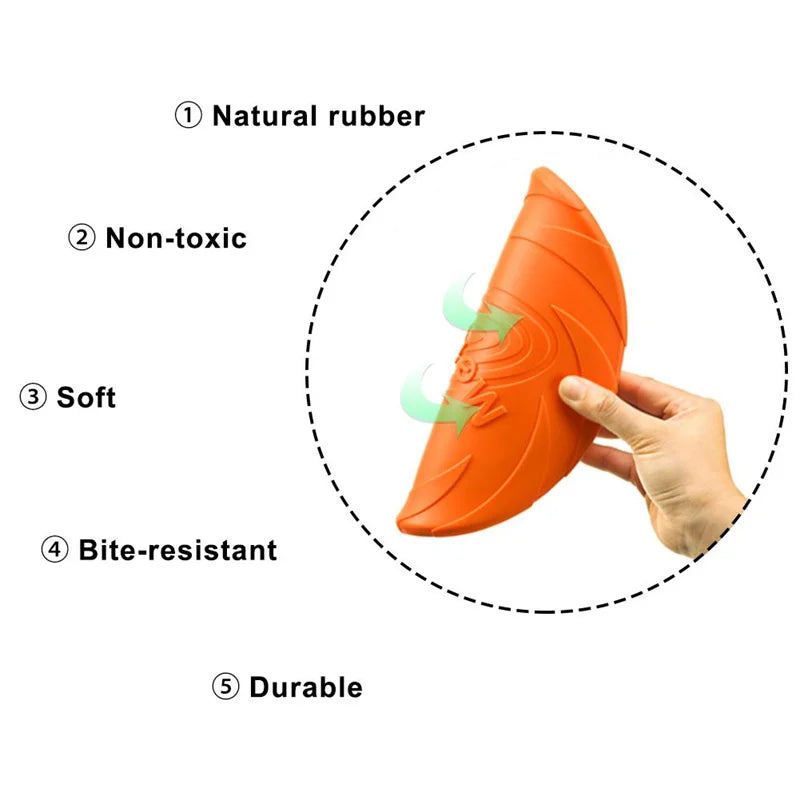 OUZEY FlyDisc Dog Toy