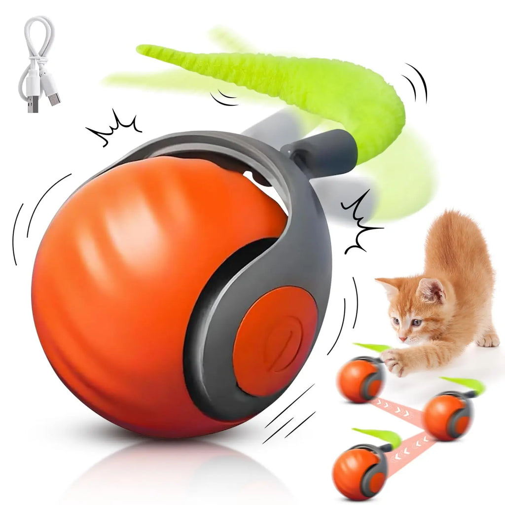 SpeedyTail 2-in-1 Interactive Cat Ball