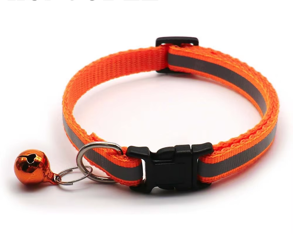 Reflective Adjustable Cat Collar with Bell