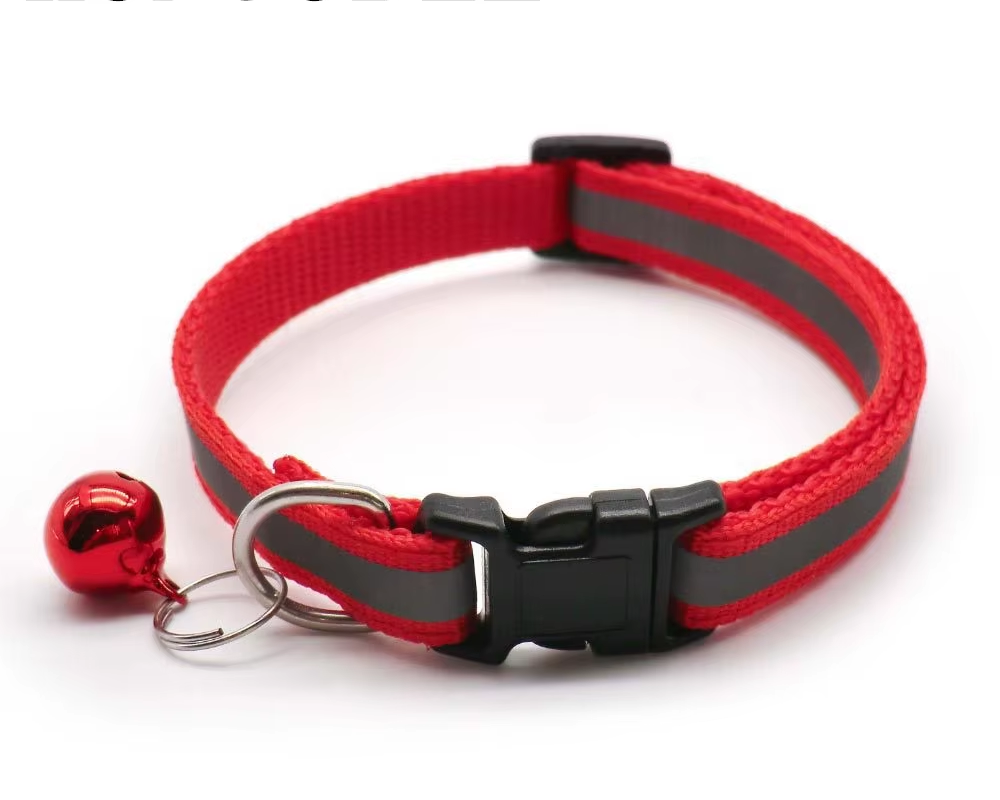 Reflective Adjustable Cat Collar with Bell