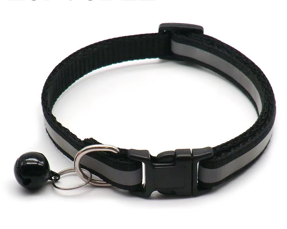 Reflective Adjustable Cat Collar with Bell