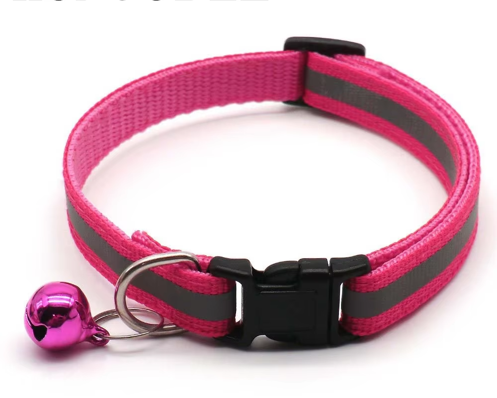 Reflective Adjustable Cat Collar with Bell