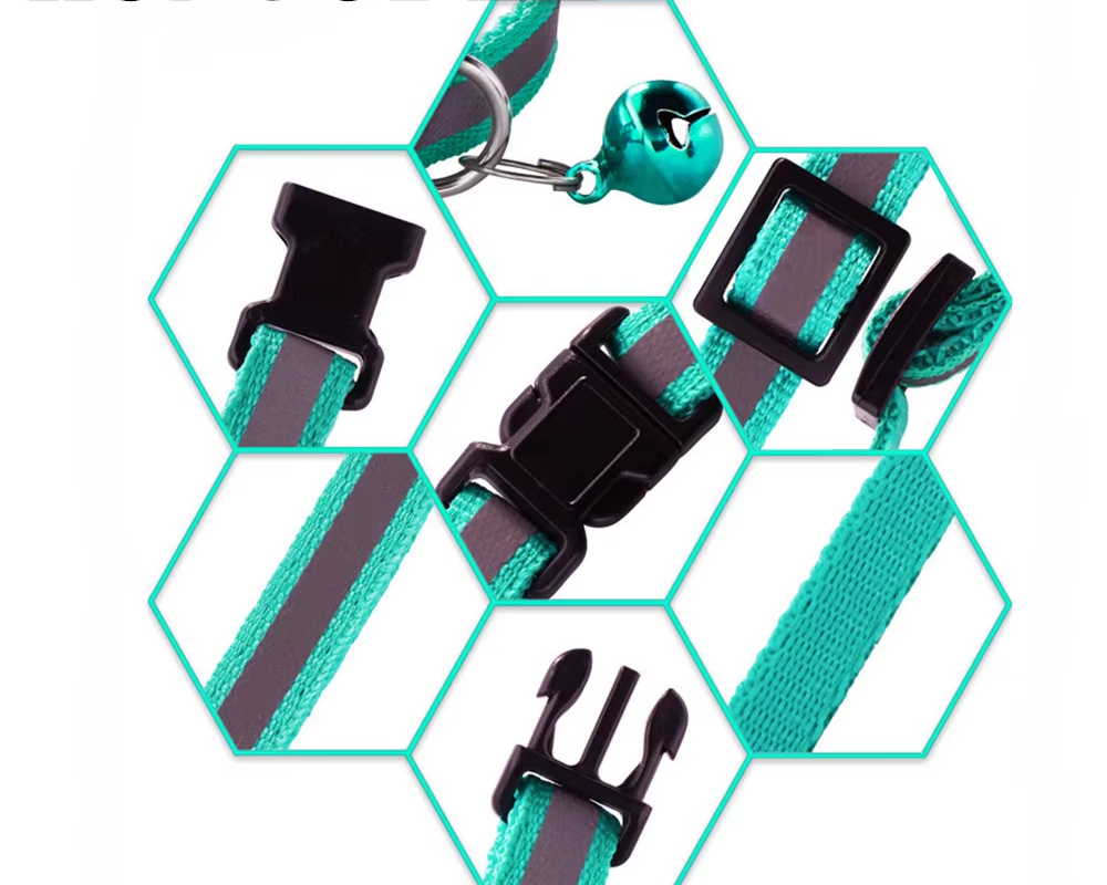 Reflective Adjustable Cat Collar with Bell