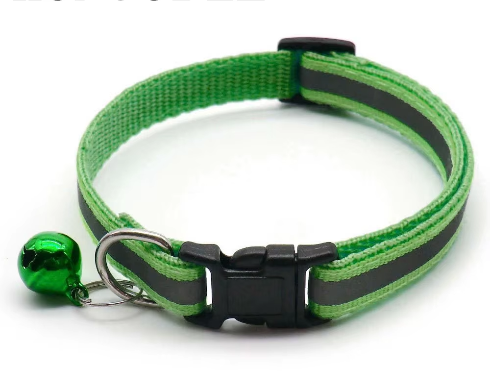 Reflective Adjustable Cat Collar with Bell