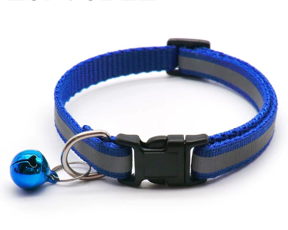 Reflective Adjustable Cat Collar with Bell